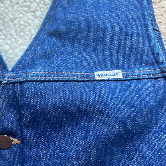 70s Wrangler Sherpa Jean Vest - Picture 3 of 6